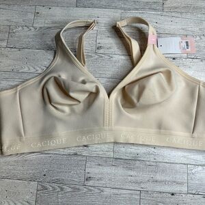 Cacique Women's Beige Seamless Bra 44B